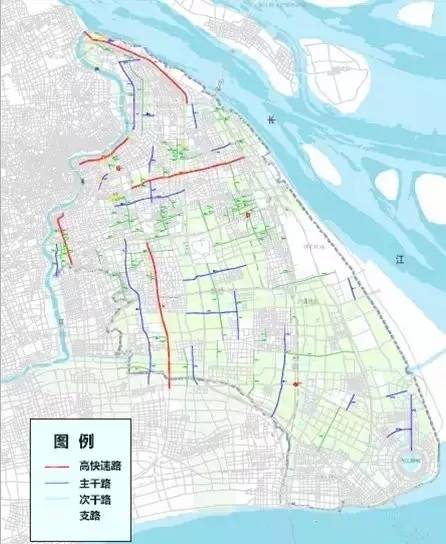 浦东新区"十三五"时期道路系统建设规划示意图