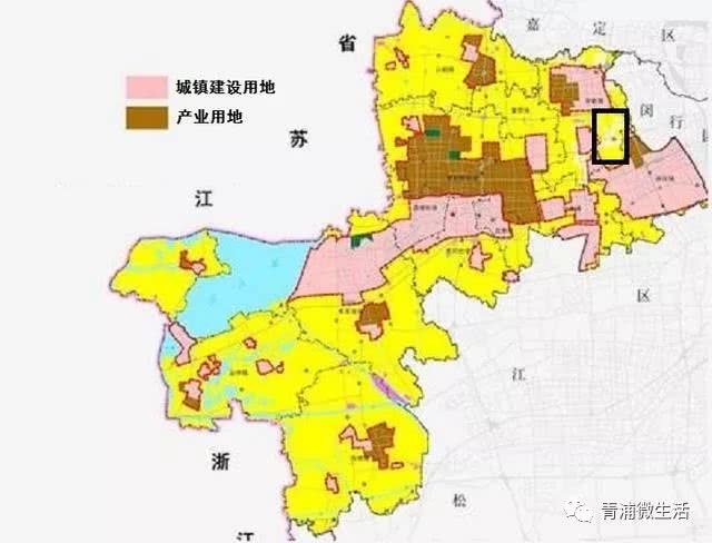 青浦区的土地利用地图图片