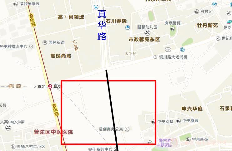 普陀区红旗村地区已经开始建设:在上海真如市级副中心的核心位置