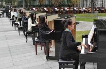 上海热线HOT新闻--上海:260架钢琴户外合奏冲