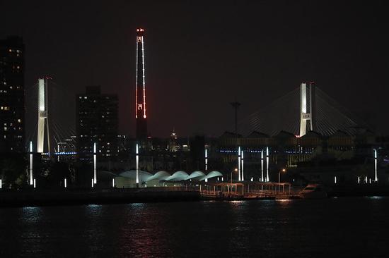 黄浦滨江世博段夜景
