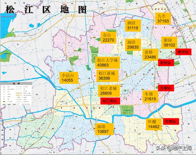 上海 环沪20区县250板块房价地图(2020年7月)