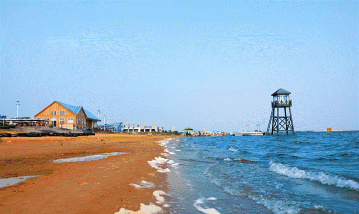 乍浦东沙滩图片
