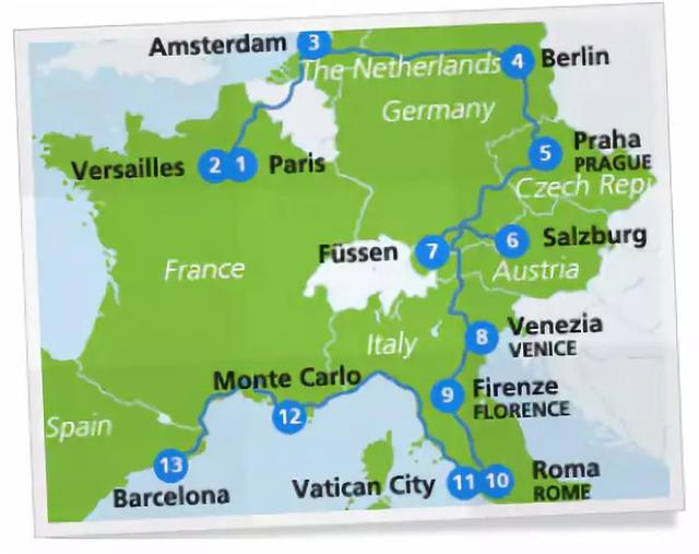 一张火车票玩转欧洲31国饱览风景名胜,价钱还