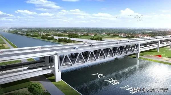 公路标准设计,建设规模双向6车道,设计速度100公里/小时,主线采用高架