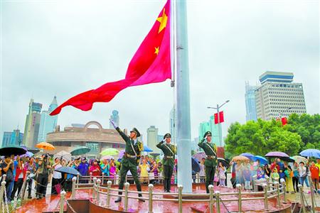 中国国旗照片 飞扬图片