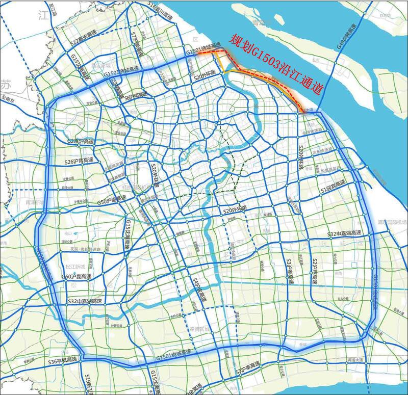 上海郊环线距离闭环更近一步沿江通道浦西接线段主线高架贯通
