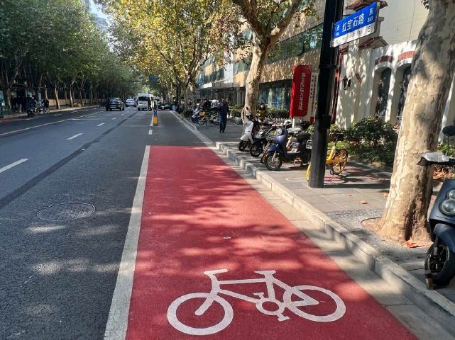 关注上海非机动车道彩色铺装有了技术指南